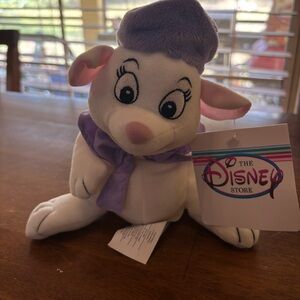 1990’s Disney Store The Rescuers Bianca Mouse Bean Bag Plush With Tags